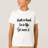 Grappige wiskunde is moeilijk krijgen over het gra t-shirt (Voorkant)