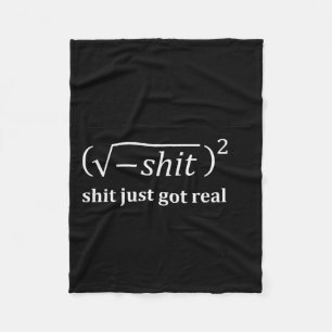 Grappige Wiskunde Is Nu Echt Geworden, Grappige Wi Fleece Deken