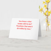 grappige wiskunde kaart (Gele Bloem)