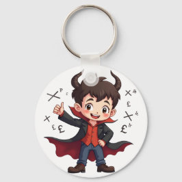 Grappige Wiskunde Leraar Cartoon – Duivelse Opvoed Sleutelhanger