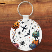 Grappige Wiskunde Leraar Cartoon – Duivelse Opvoed Sleutelhanger (Achterkant)