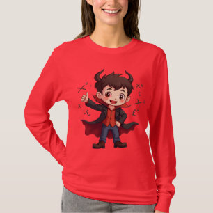 Grappige Wiskunde Leraar Cartoon – Duivelse Opvoed T-shirt