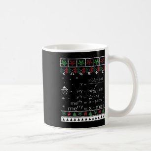 Grappige Wiskunde Leraar Kerst Vrolijk Kerstfeest  Koffiemok