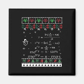 Grappige Wiskunde Leraar Kerst Vrolijk Kerstfeest  Magneet (Voorkant)