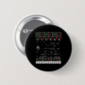 Grappige Wiskunde Leraar Kerst Vrolijk Kerstfeest Ronde Button 5,7 Cm (Voorkant /achterkant)