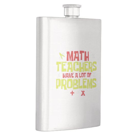 Grappige Wiskunde Leraar - Veel problemen Joke Flacon (Rechts)