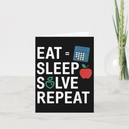 Grappige Wiskunde lerarenalgebra CL terug naar sch Kaart (Voorkant)