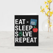 Grappige Wiskunde lerarenalgebra CL terug naar sch Kaart (Gele Bloem)