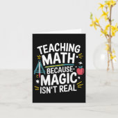 Grappige Wiskunde lerares algebra liefhebber terug Kaart (Gele Bloem)