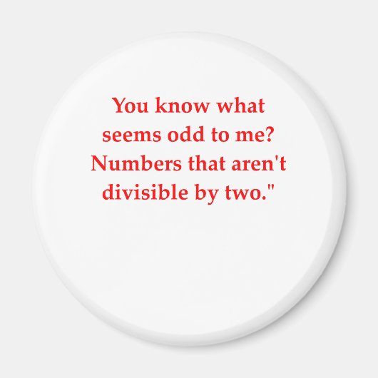 grappige wiskunde magneet (Voorkant)