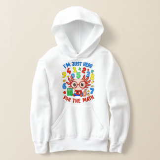 Grappige wiskunde nummers grap cartoon hoodie kind