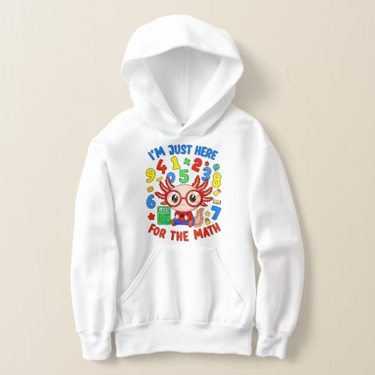 Grappige wiskunde nummers grap cartoon hoodie kind (Laagn)