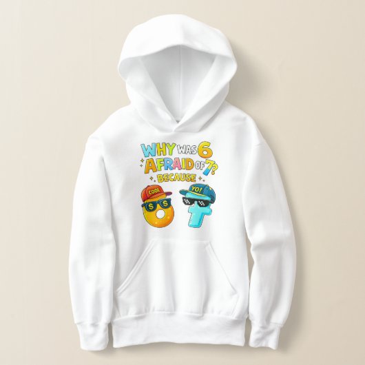 Grappige wiskunde nummers grap hoodie voor kindere (Laagn)