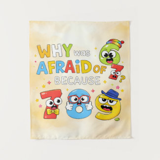 Grappige wiskunde nummers grap poster voor kindere wandkleed