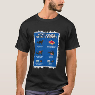 Grappige Wiskunde Oneindige Energie Kat En Werktui T-shirt