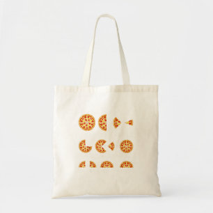 Grappige wiskunde pizza breuk terug naar school le tote bag