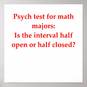 grappige wiskunde poster