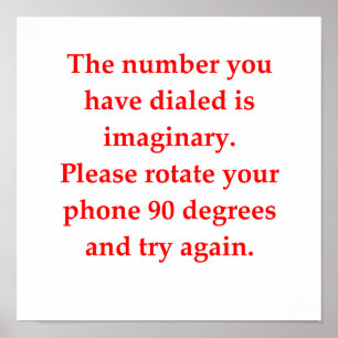 grappige wiskunde poster