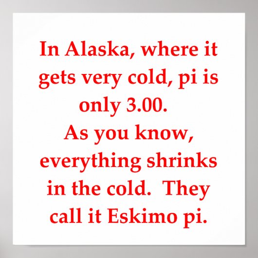 grappige wiskunde poster (Voorkant)