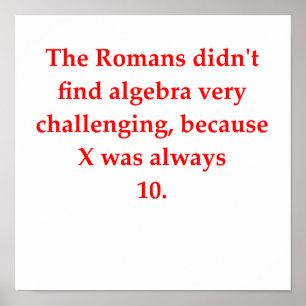 grappige wiskunde poster