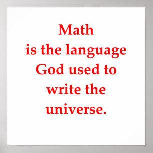 grappige wiskunde poster