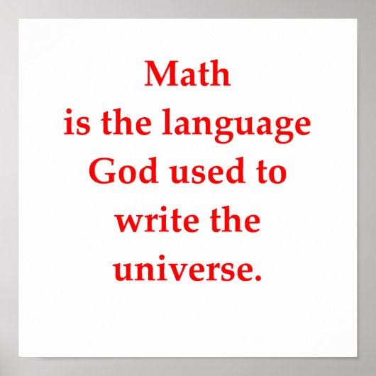 grappige wiskunde poster (Voorkant)