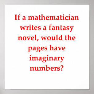 grappige wiskunde poster