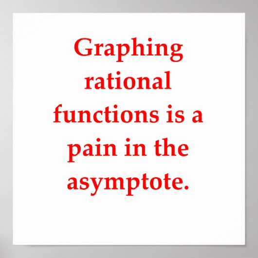 grappige wiskunde poster (Voorkant)