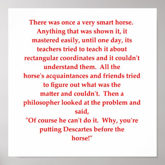 grappige wiskunde poster (Voorkant)