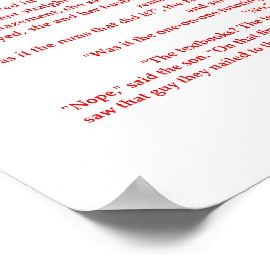 grappige wiskunde poster (Hoek)