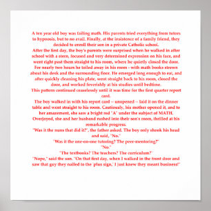 grappige wiskunde poster