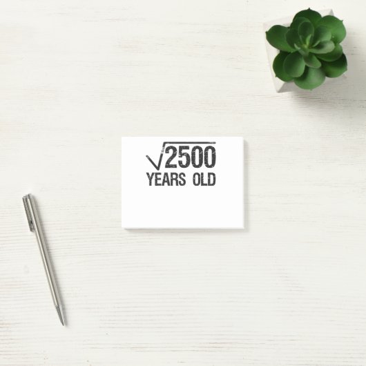 Grappige Wiskunde Probleem Vierkantswortel van 250 Post-it® Notes (Kantoor)