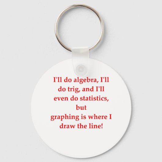 grappige wiskunde sleutelhanger (Voorkant)