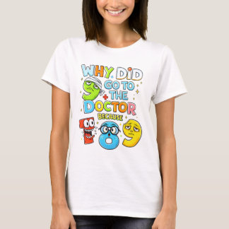Grappige wiskunde T-shirt voor getallendag 9 Dokte