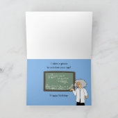 Grappige Wiskunde Verjaardag Kaart Wiskunden Thema (Binnen)