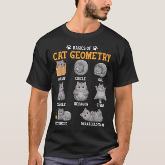 Grappige wiskundekat terug naar school wiskundeler t-shirt