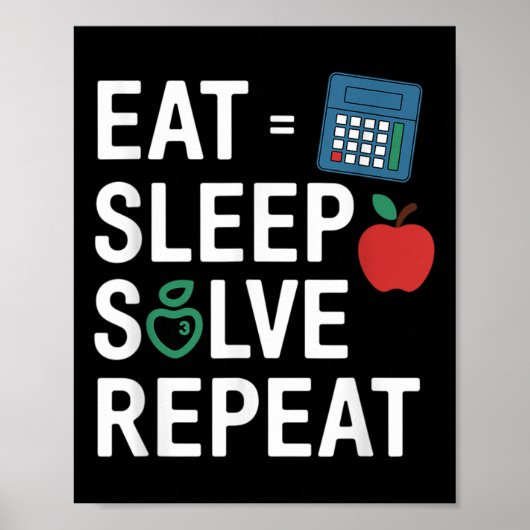 Grappige wiskundeleraar Algebra Cl Terug naar scho Poster (Voorkant)