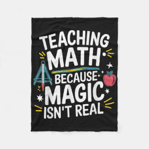 Grappige wiskundeleraar Algebra-liefhebber Terug n Fleece Deken
