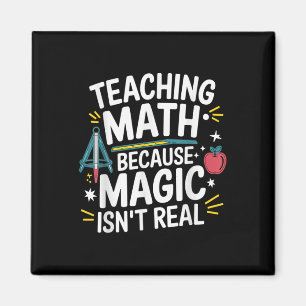 Grappige wiskundeleraar Algebra-liefhebber terug n Magneet