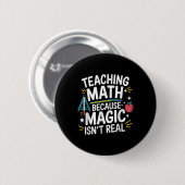 Grappige wiskundeleraar Algebra-liefhebber terug n Ronde Button 5,7 Cm (Voorkant /achterkant)
