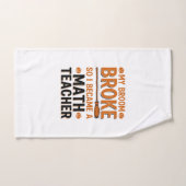 Grappige wiskundeleraar Halloween bezem gebroken o Handdoek (Handdoek)