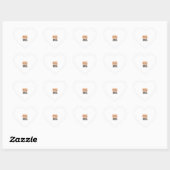 Grappige wiskundeleraar Halloween bezem gebroken o Hart Sticker (Vel)
