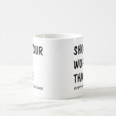 Grappige wiskundeleraar mok zwarte tekst (Center)
