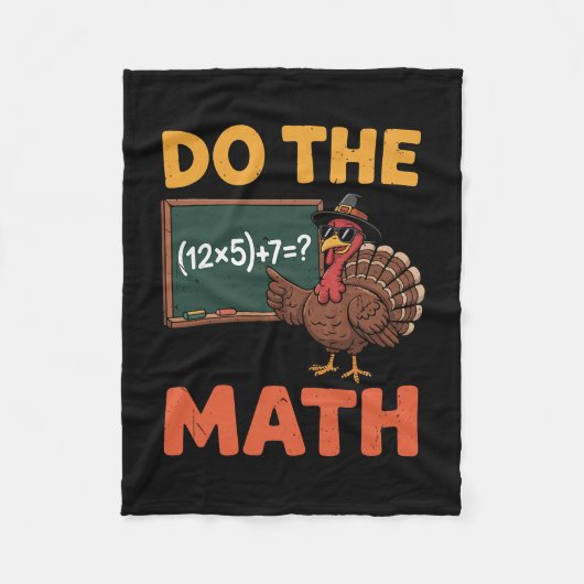 Grappige wiskundeleraar Thanksgiving 67 Meme Doe D Fleece Deken (Voorkant)