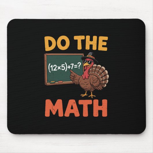 Grappige wiskundeleraar Thanksgiving 67 Meme Doe D Muismat (Voorkant)