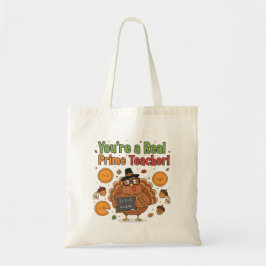Grappige wiskundeleraar Thanksgiving-tas – Kalkoen Tote Bag