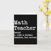 Grappige wiskundeleraar, zoals een gewone leraar m kaart (Gele Bloem)