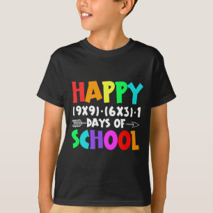 Grappige wiskundige formule 100 dagen school jonge t-shirt