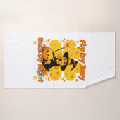 Grappige Witchy Nurse Halloween Design Badhanddoek (Badhanddoek)