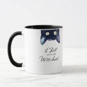 Grappige witte en zwarte kat koffiemok mok (Links)